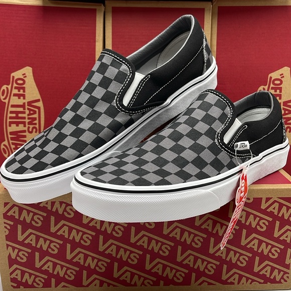 Vans Men’s Classic Slip-On Black/Pewter Checkerboard 
VN000EYEBPJ
Sneakers - Picture 4 of 16